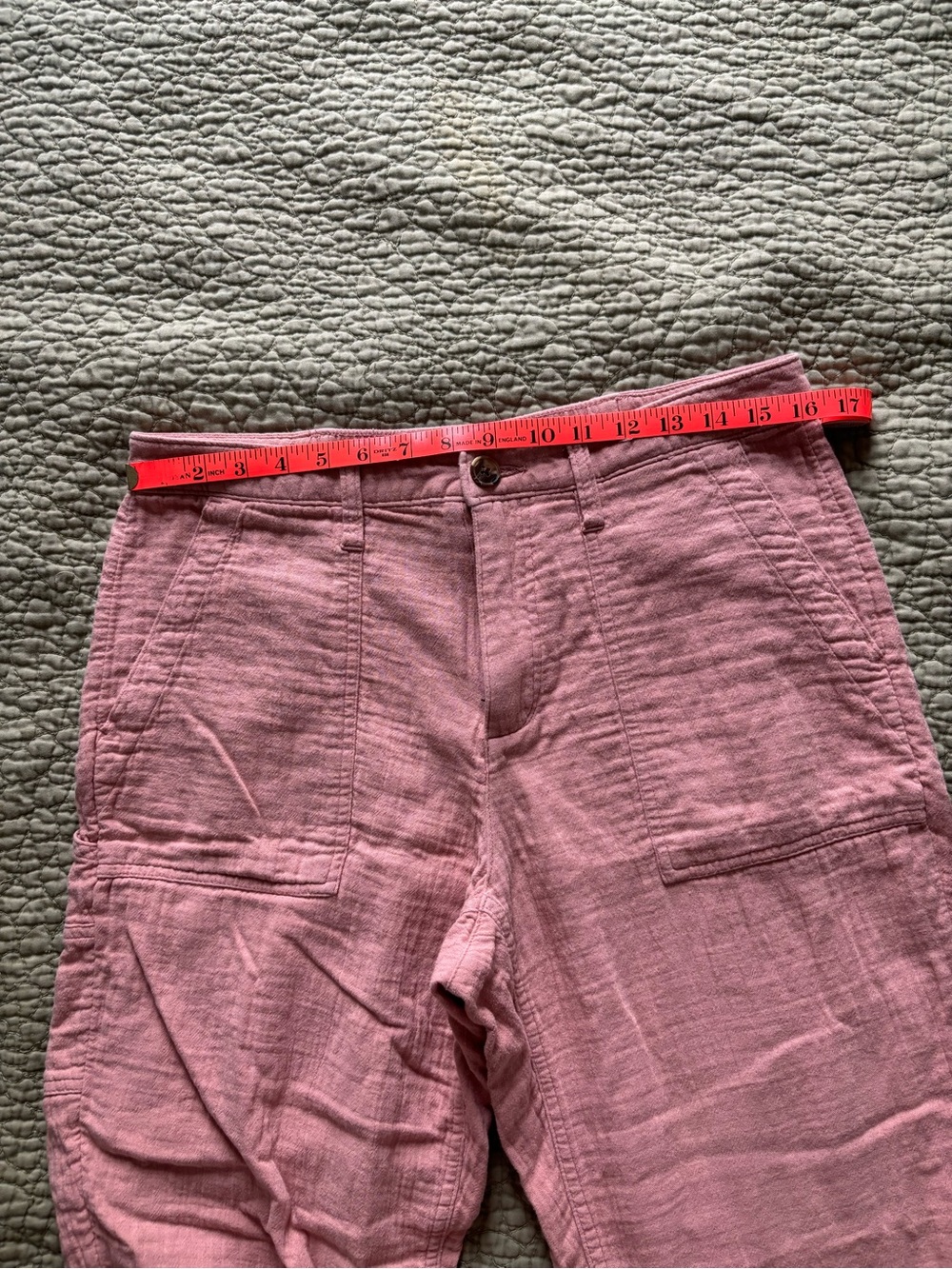 Old Navy Pale Pink Cotton Gauze Pants 10 - Picture 5 of 10